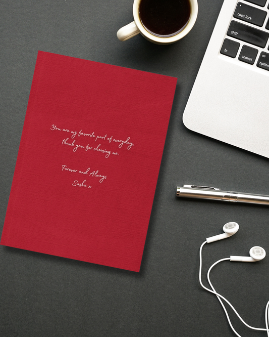 Personalised Handwritten Note Hardback Journal