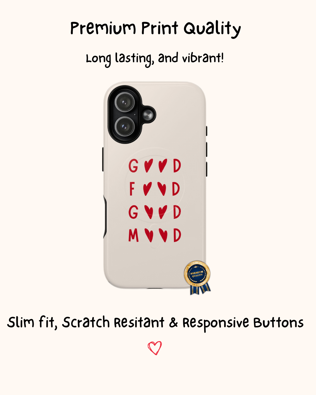Good Food Good Mood iPhone Case 🌻🧡