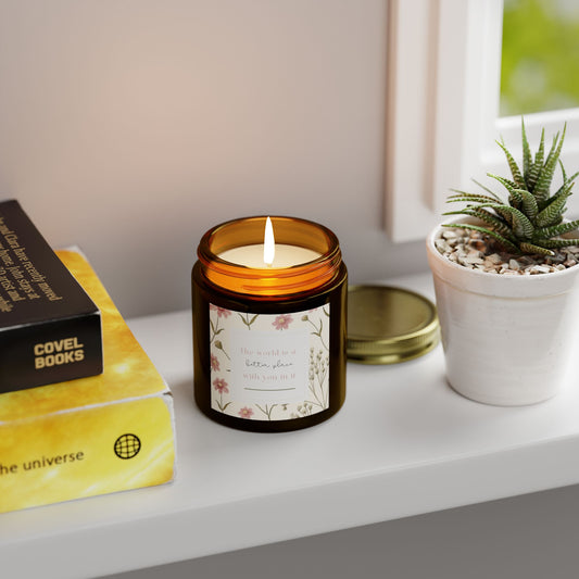 Personalised The World is a Better Place With You Candle