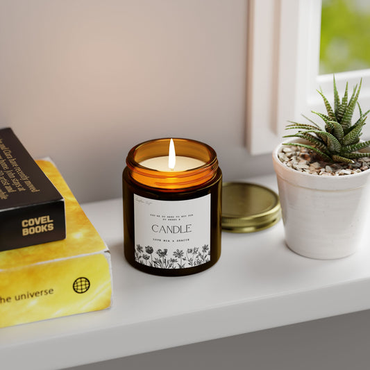 Personalised Floral Candle, For Those Hard to Buy For