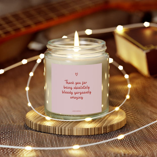 Personalised Thank You for Being Amazing Candle