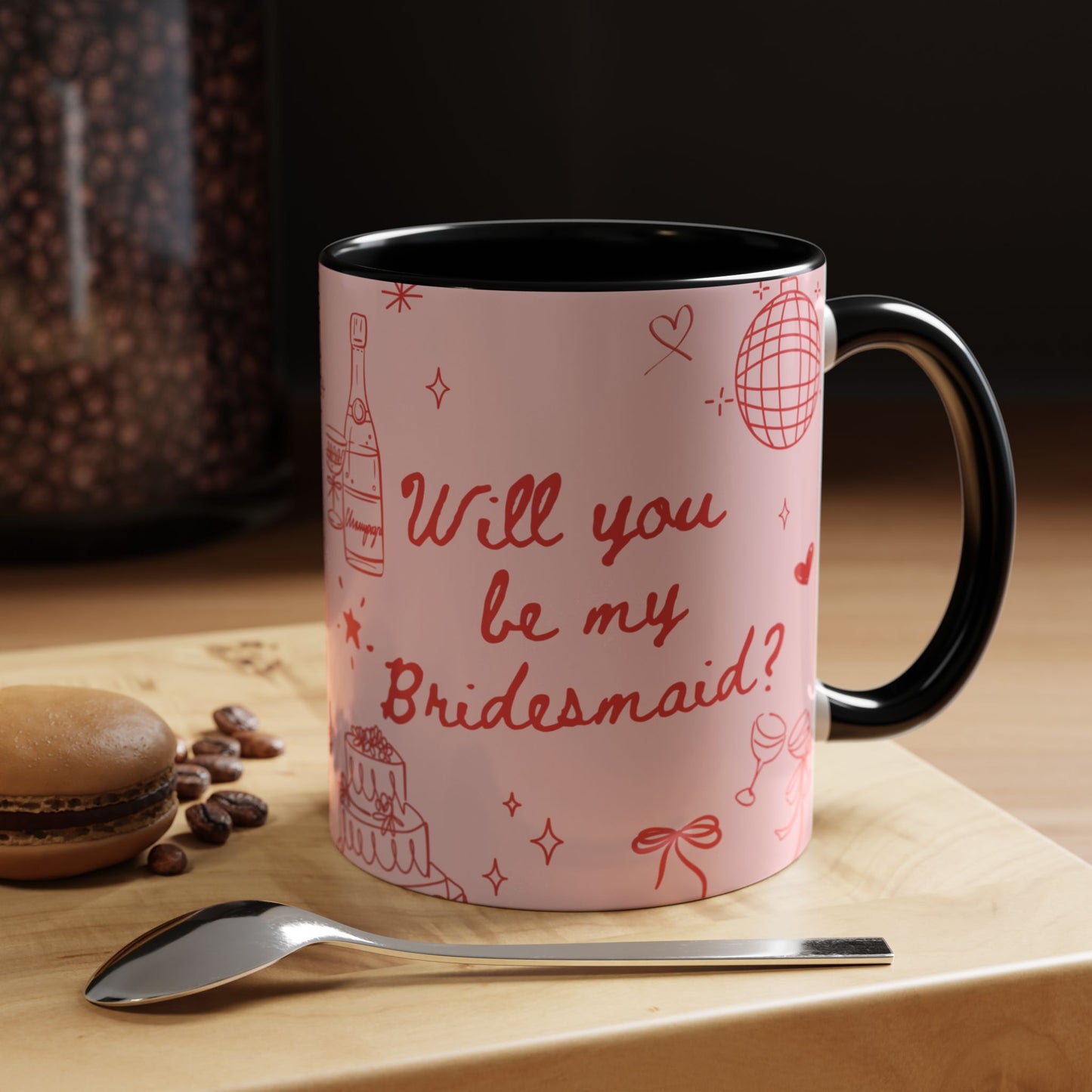Will you be my Bridesmaid Colourful Mug