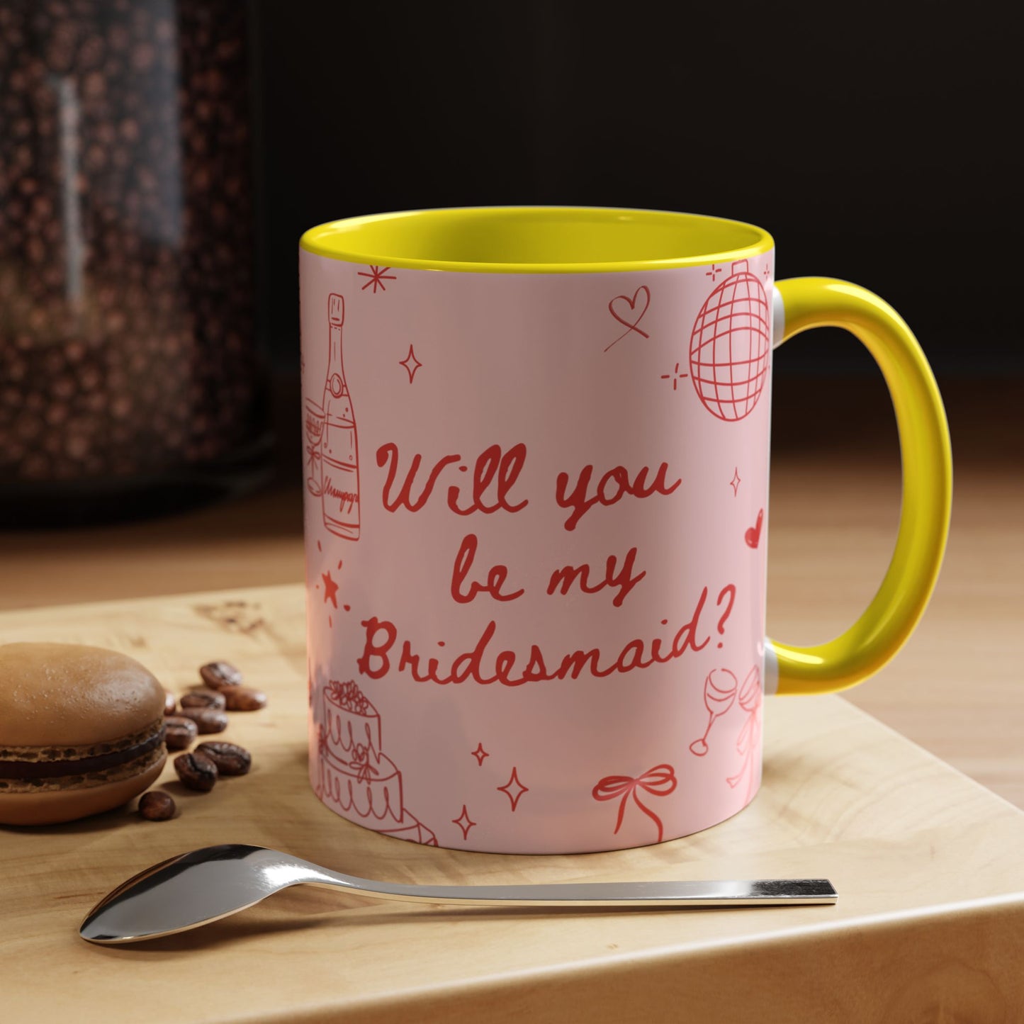 Will you be my Bridesmaid Colourful Mug