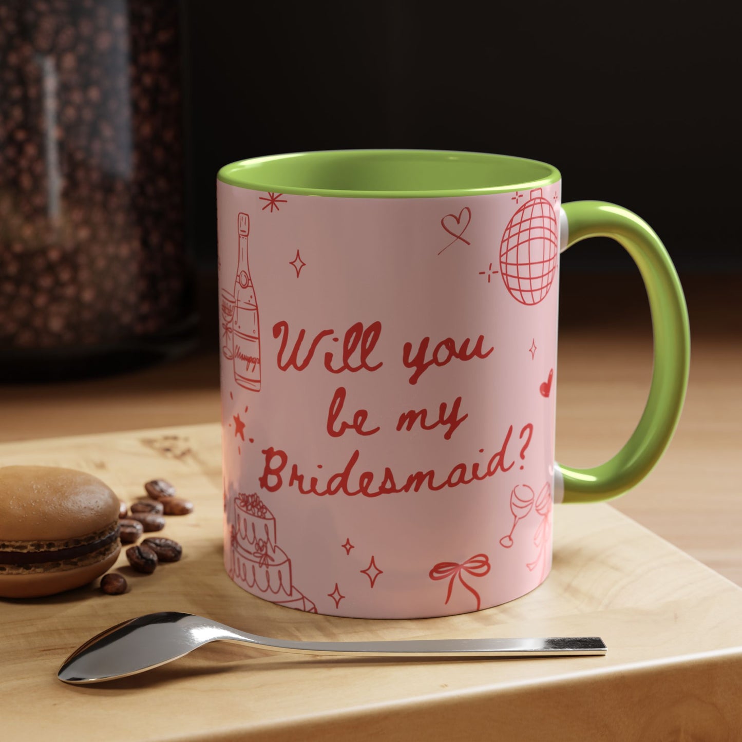 Will you be my Bridesmaid Colourful Mug