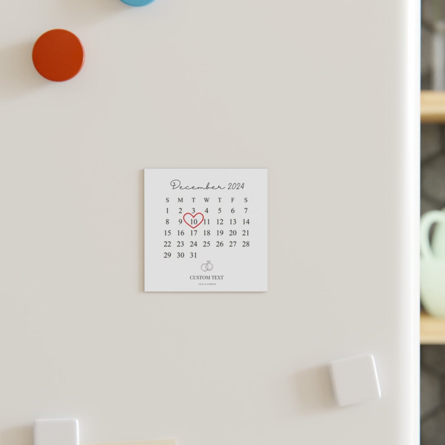 Personalised Valentines Magnet