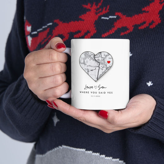 Personalised where we first met location mug ❤️