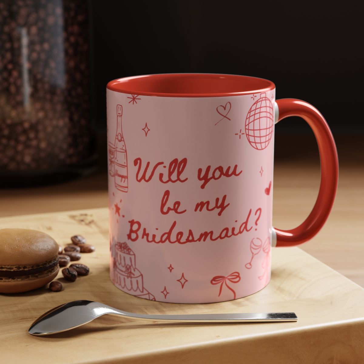 Will you be my Bridesmaid Colourful Mug