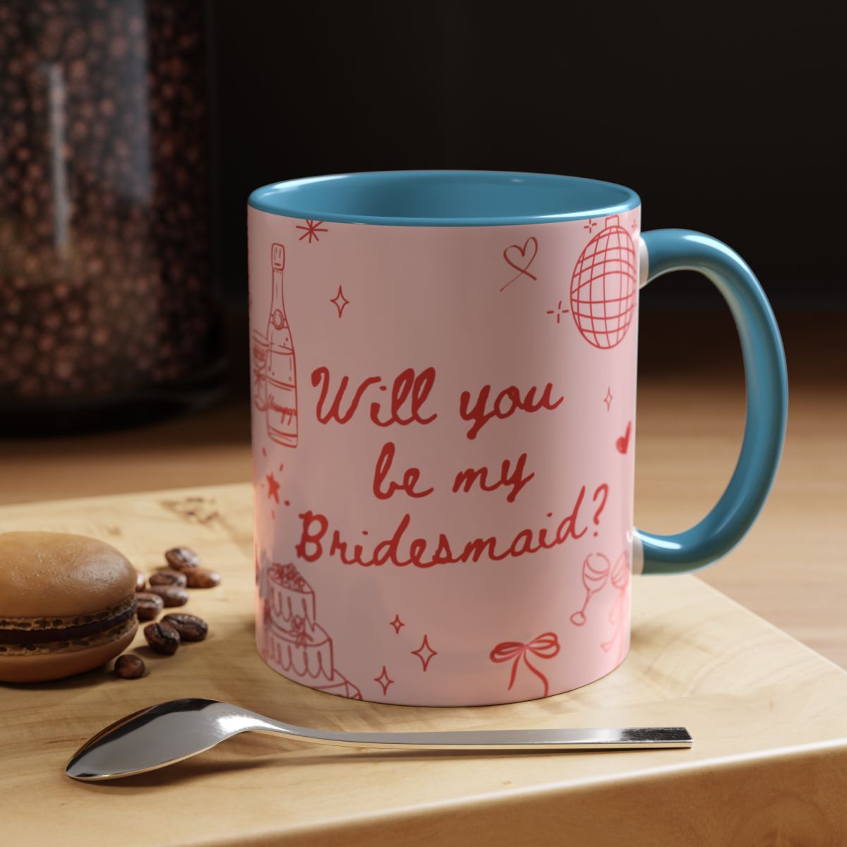 Will you be my Bridesmaid Colourful Mug