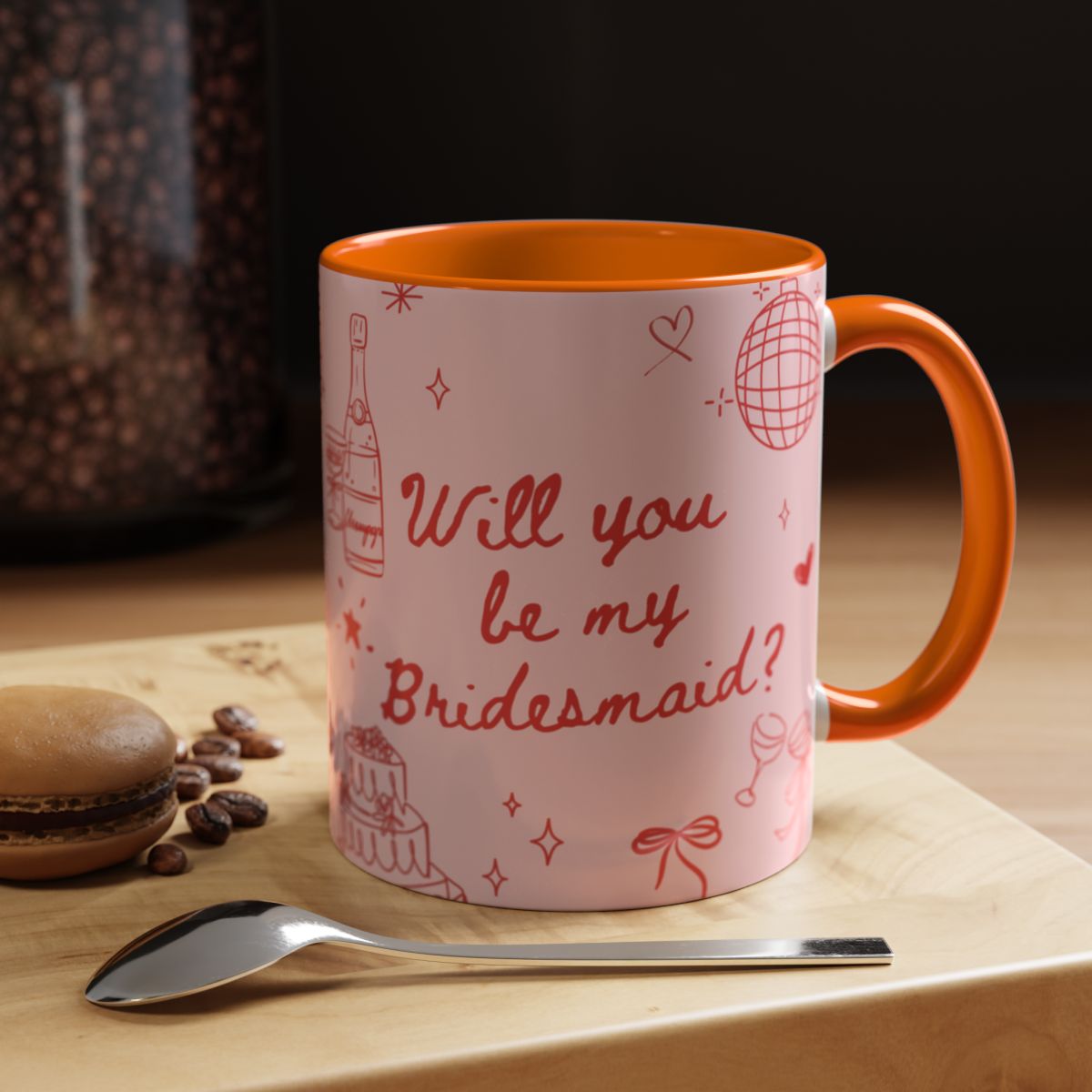 Will you be my Bridesmaid Colourful Mug