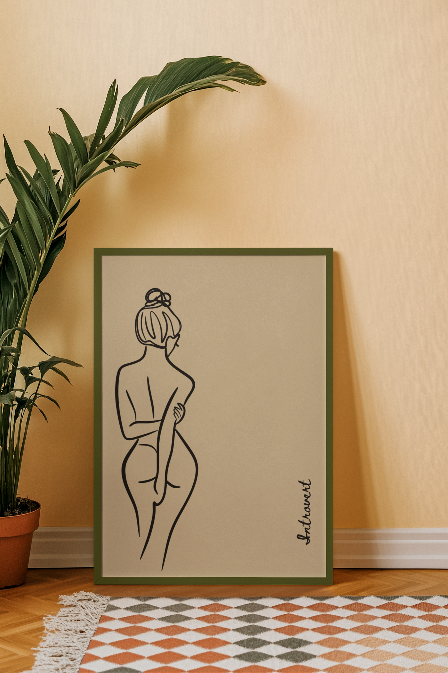 For the soul that speaks in stillness | Aesthetic Minimalist Line Art Print