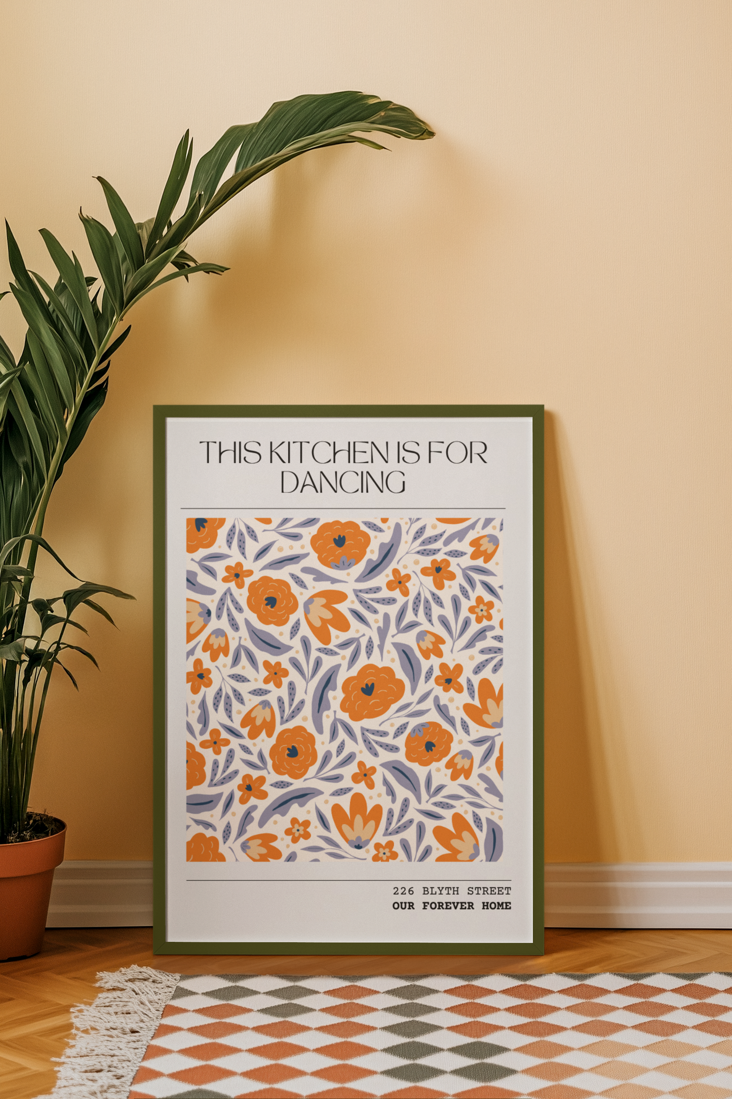 This Kitchen is for Dancing - Personalised Home Art Print