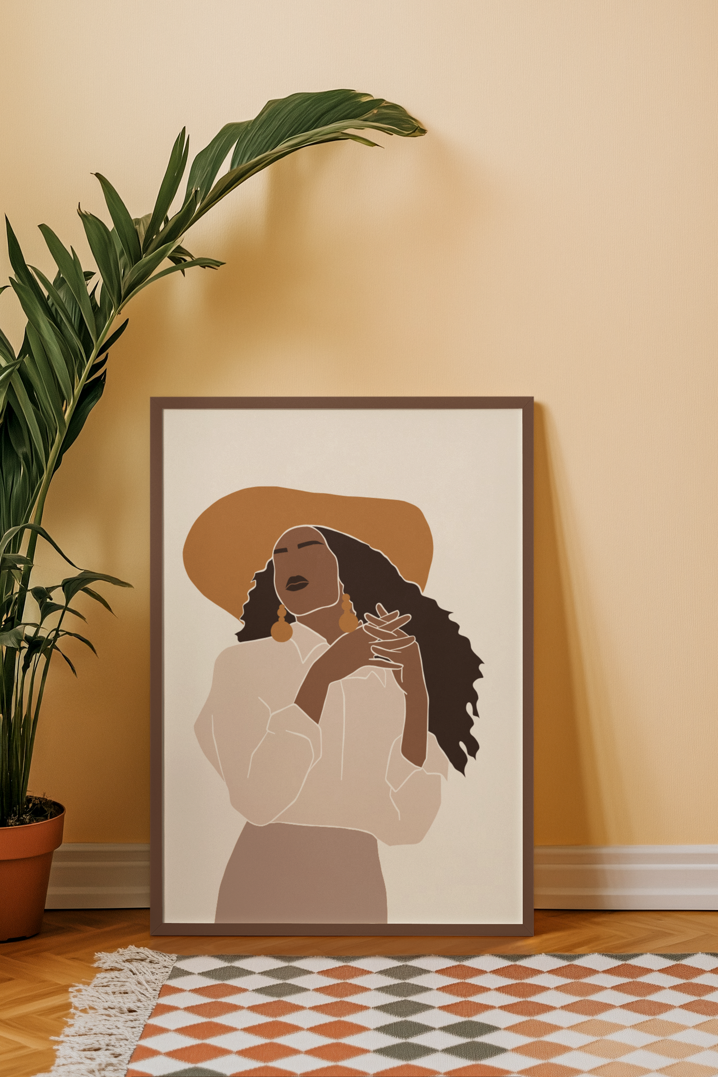 Empowered Grace - Abstract Boho Woman Art Print