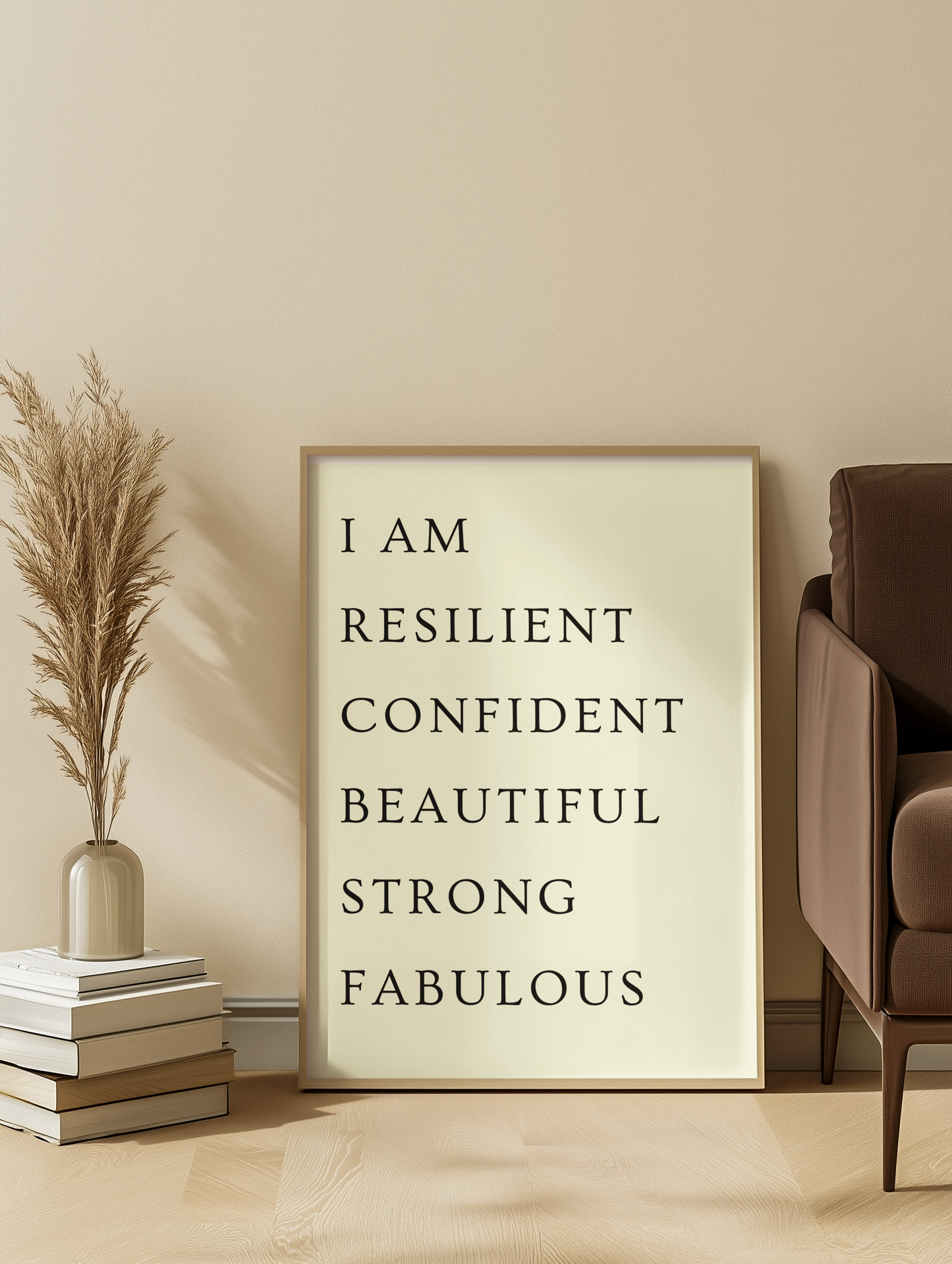 I AM Affirmation Print | Empowering Wall Art
