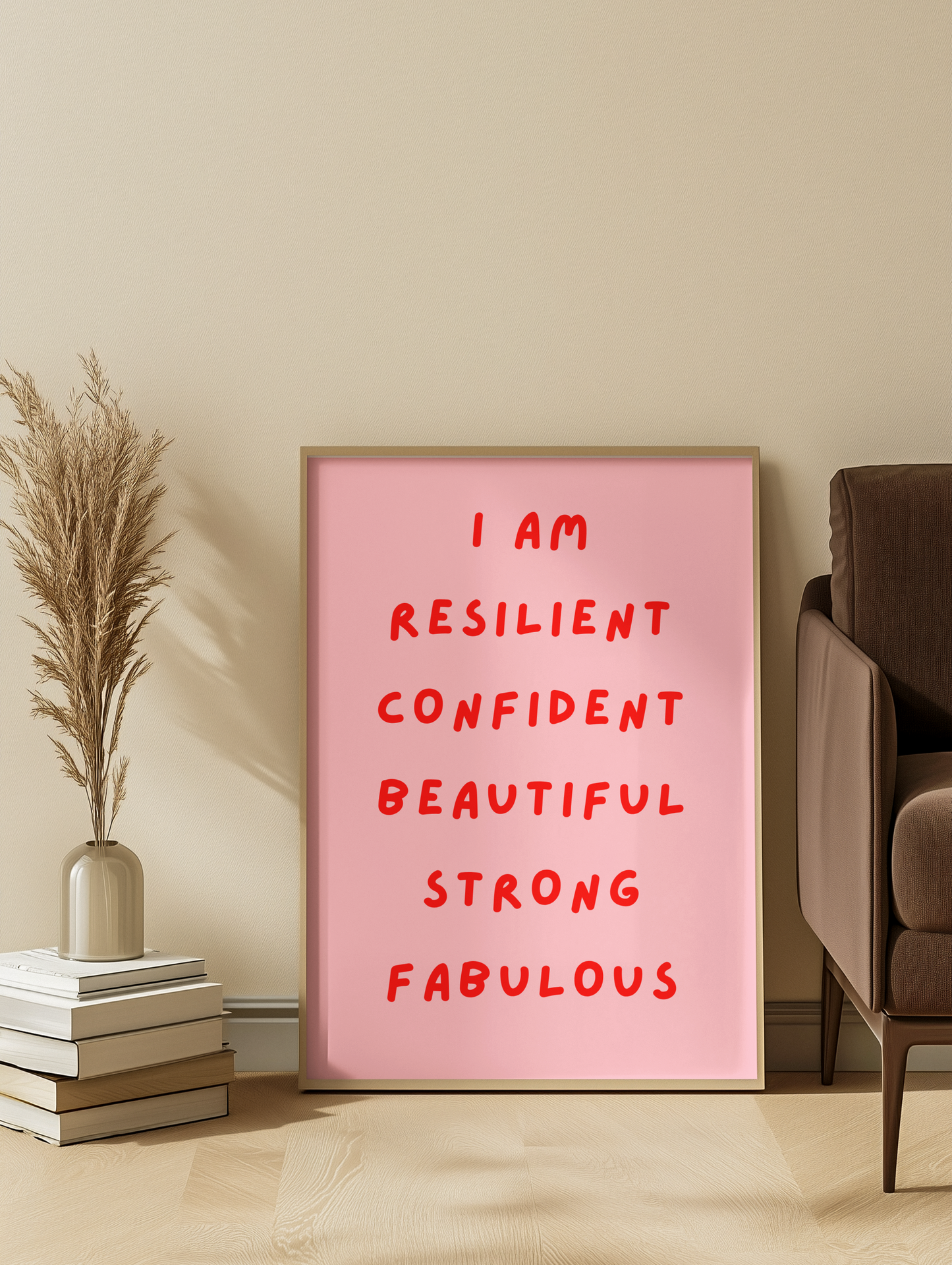 I AM Affirmation Print | Empowering Wall Art