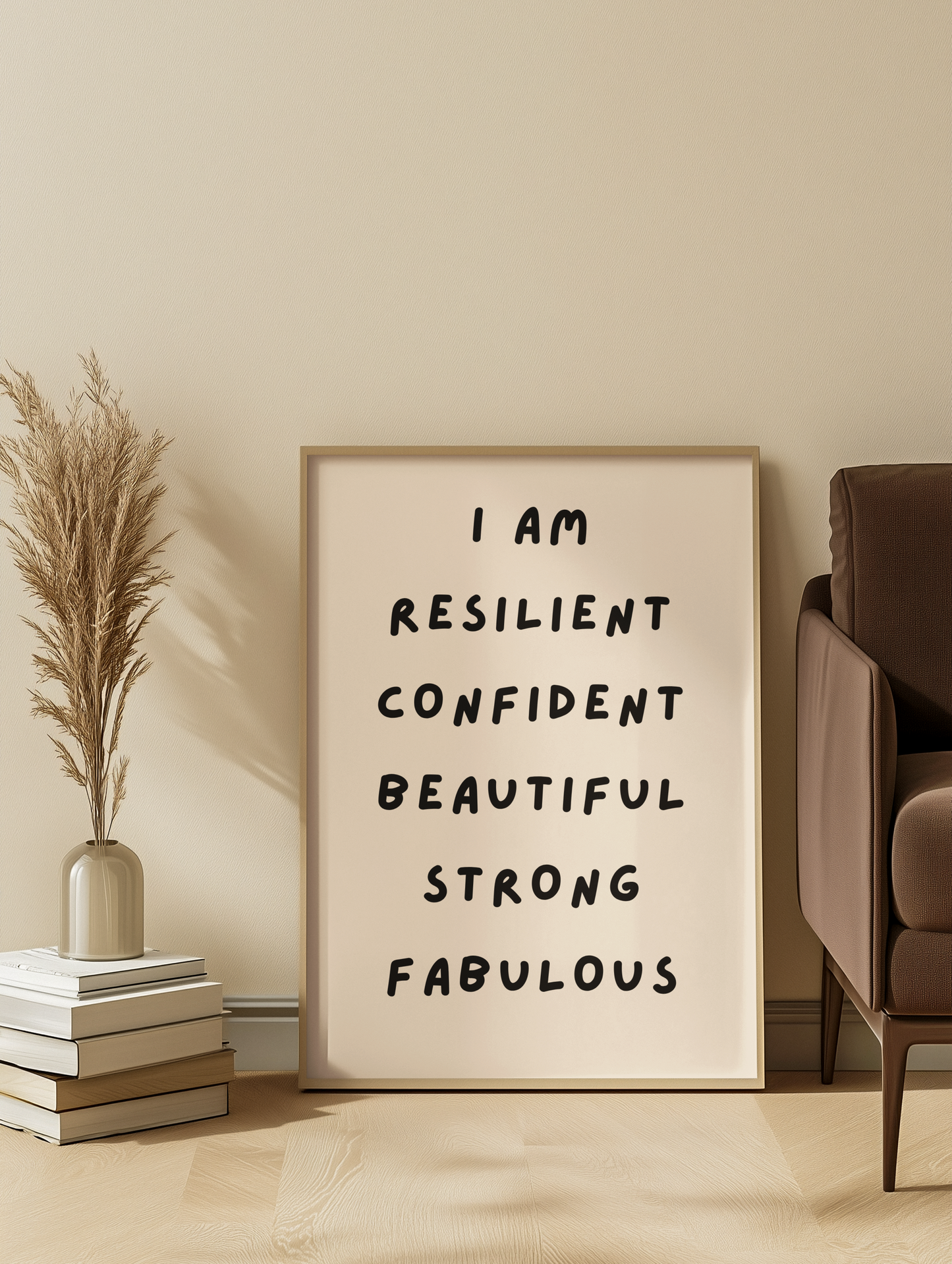 I AM Affirmation Print | Empowering Wall Art