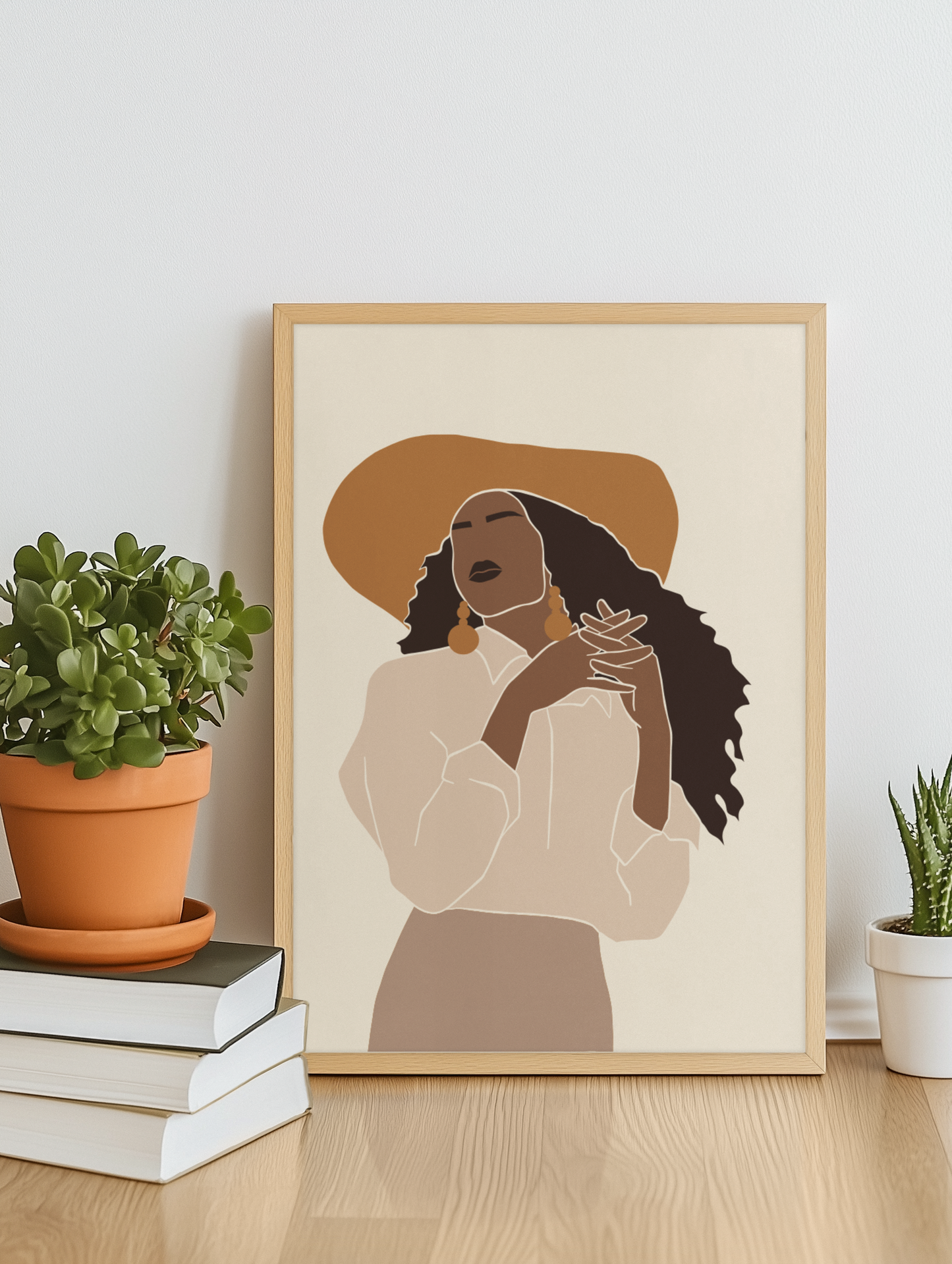 Empowered Grace - Abstract Boho Woman Art Print