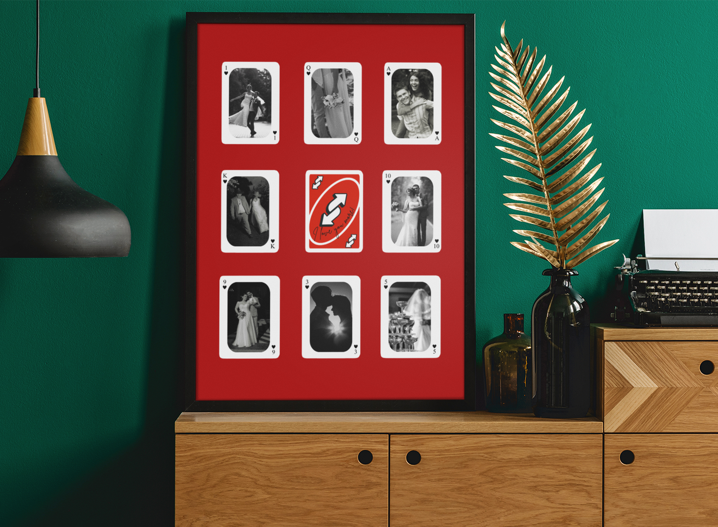Personalised Uno Reverse I Love you more Photo Print ♥️