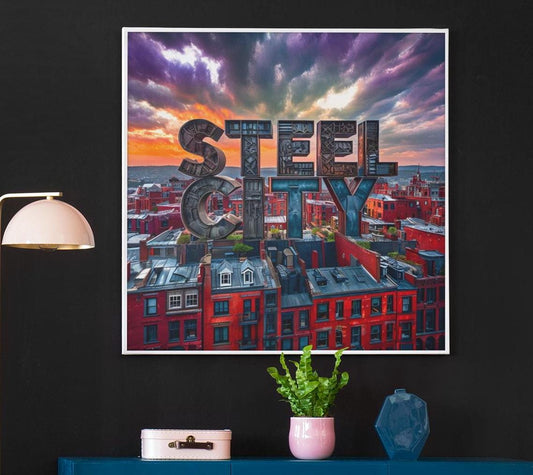 Steel City, Up North, Yorkshire Wall Art