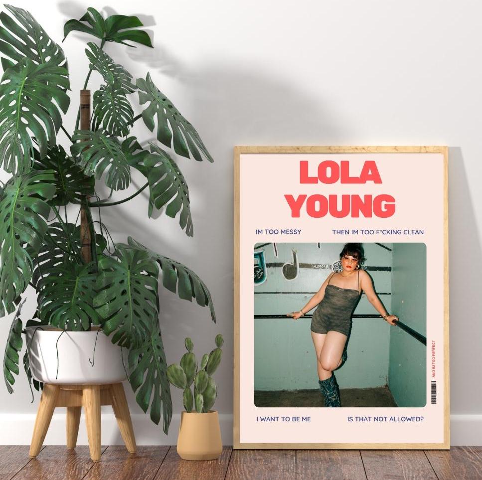 Lola Young, I'm too messy music art print | Album Cover