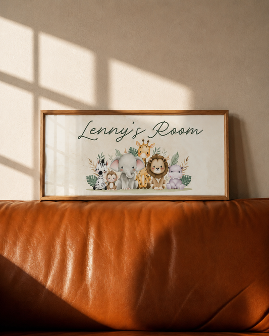 Little Safari Personalised Name Sign 🦁