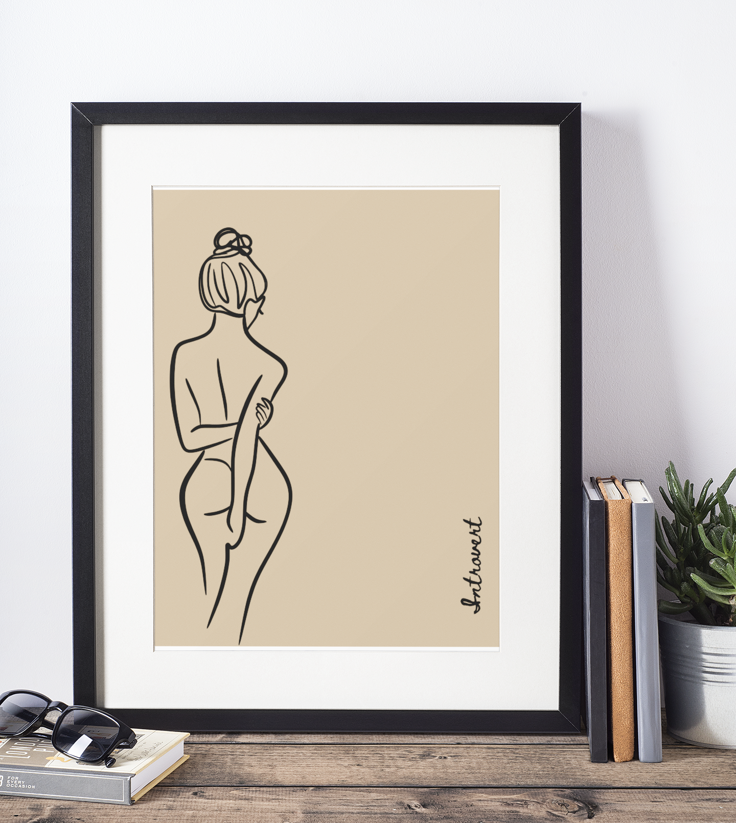 For the soul that speaks in stillness | Aesthetic Minimalist Line Art Print