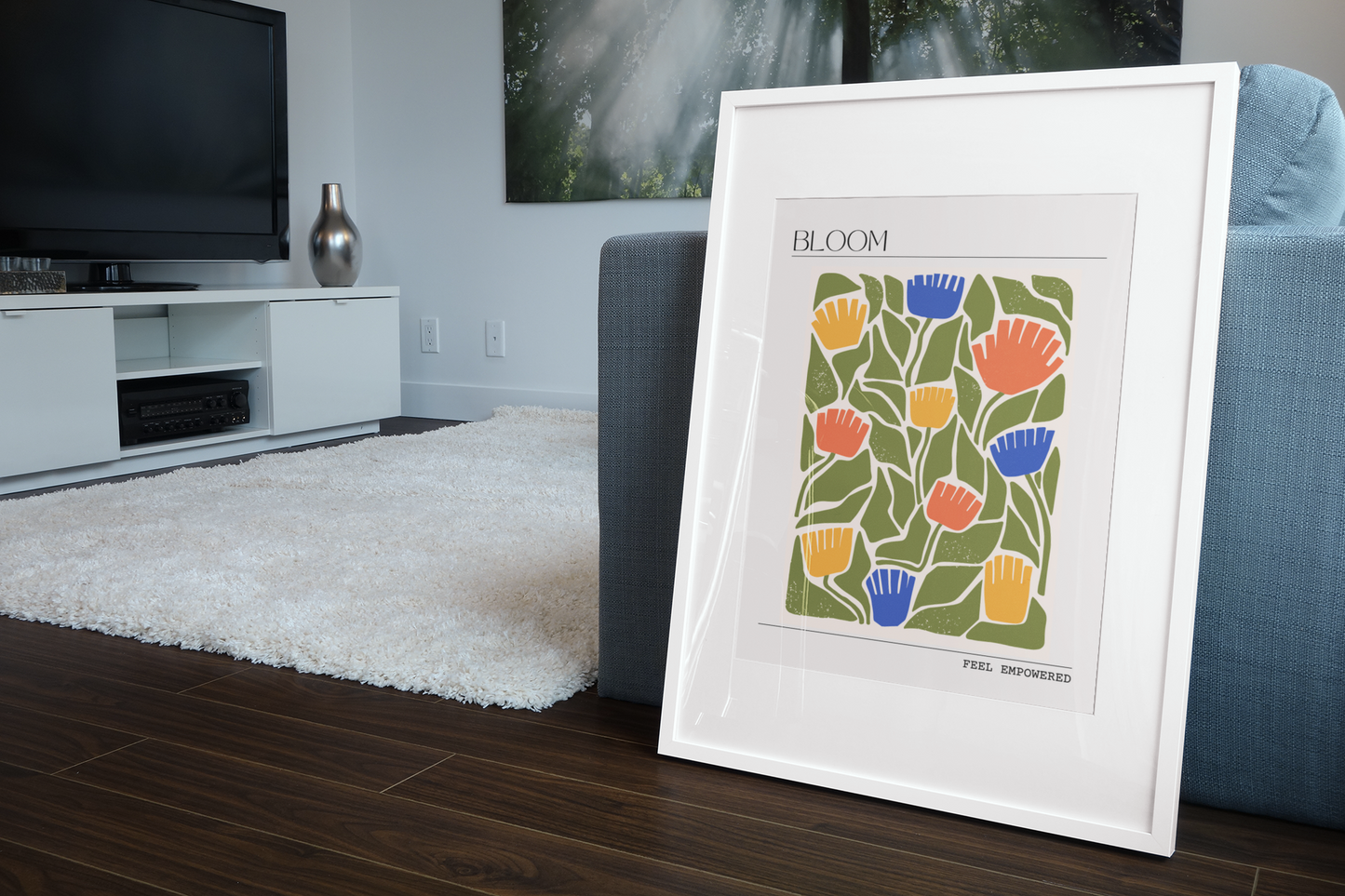 Personalised Empowerment Floral Art Print