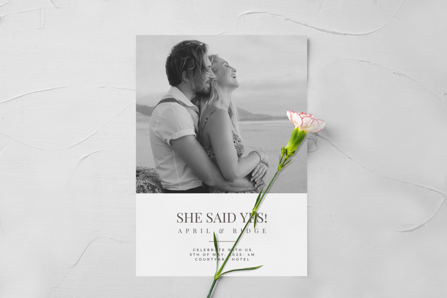 Custom Wedding Invite | DIY Printable Wedding Invite | Modern Template Wedding | Save the Date | Wedding Announcement | Fun Engagement Card