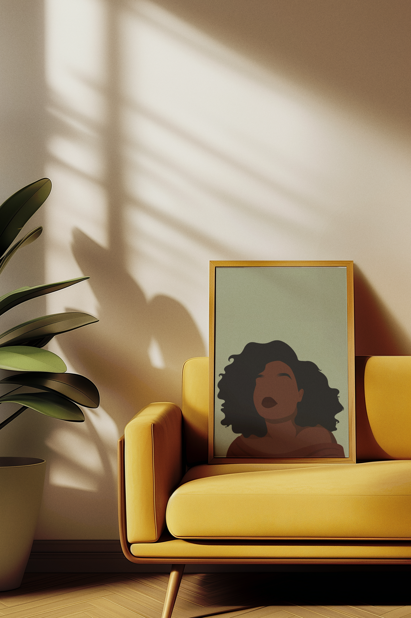 Rooted Beauty - Minimalist Portrait Art Print