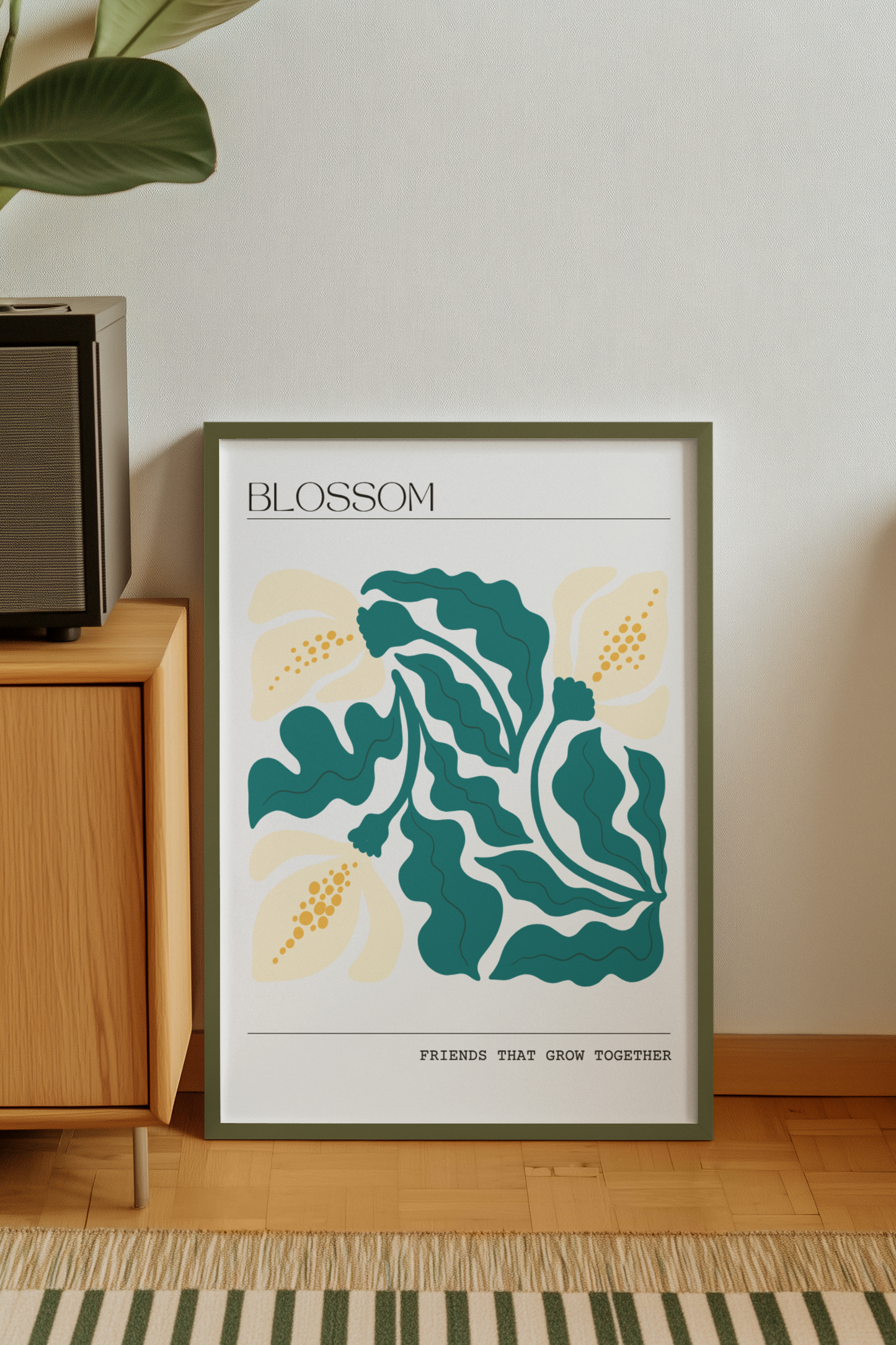 Personalised Botanical Friendship Art Print