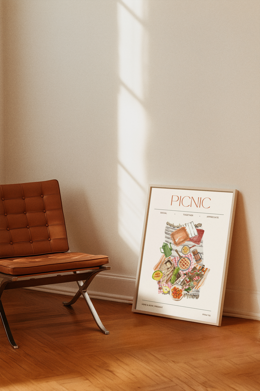 Picnic Food Illustration Print