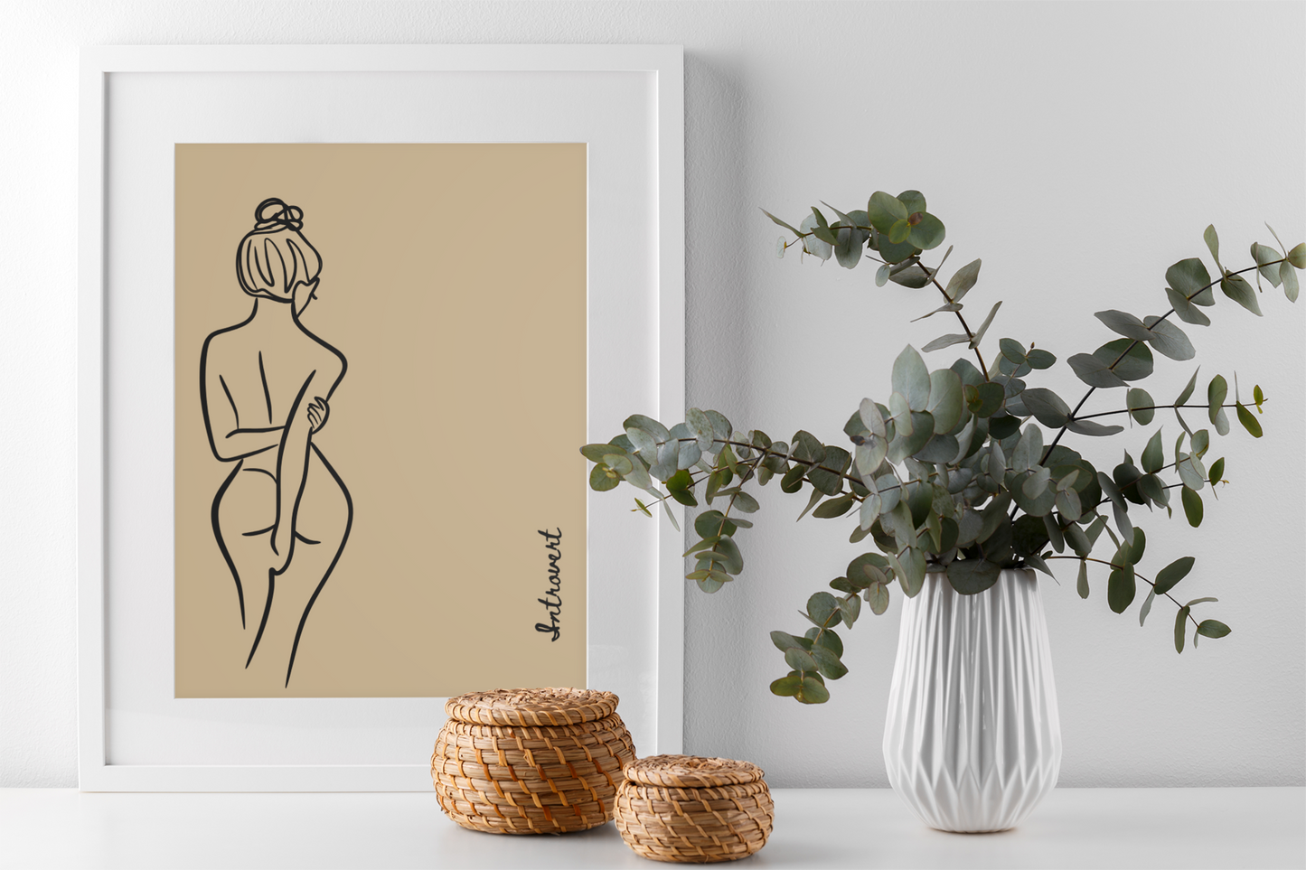 For the soul that speaks in stillness | Aesthetic Minimalist Line Art Print
