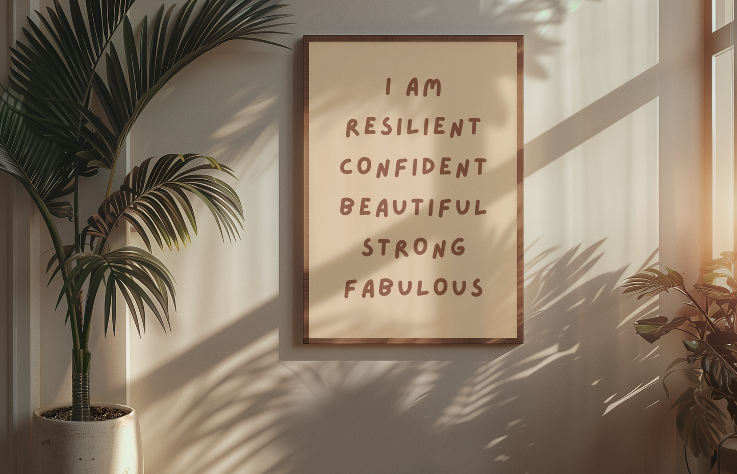 I AM Affirmation Print | Empowering Wall Art