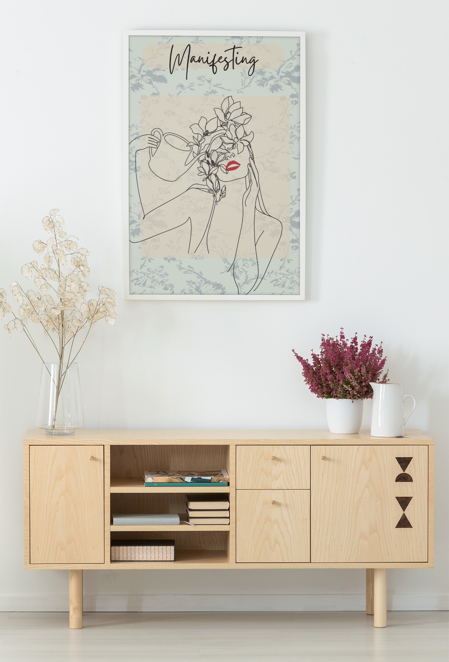 Manifesting Line Art Print