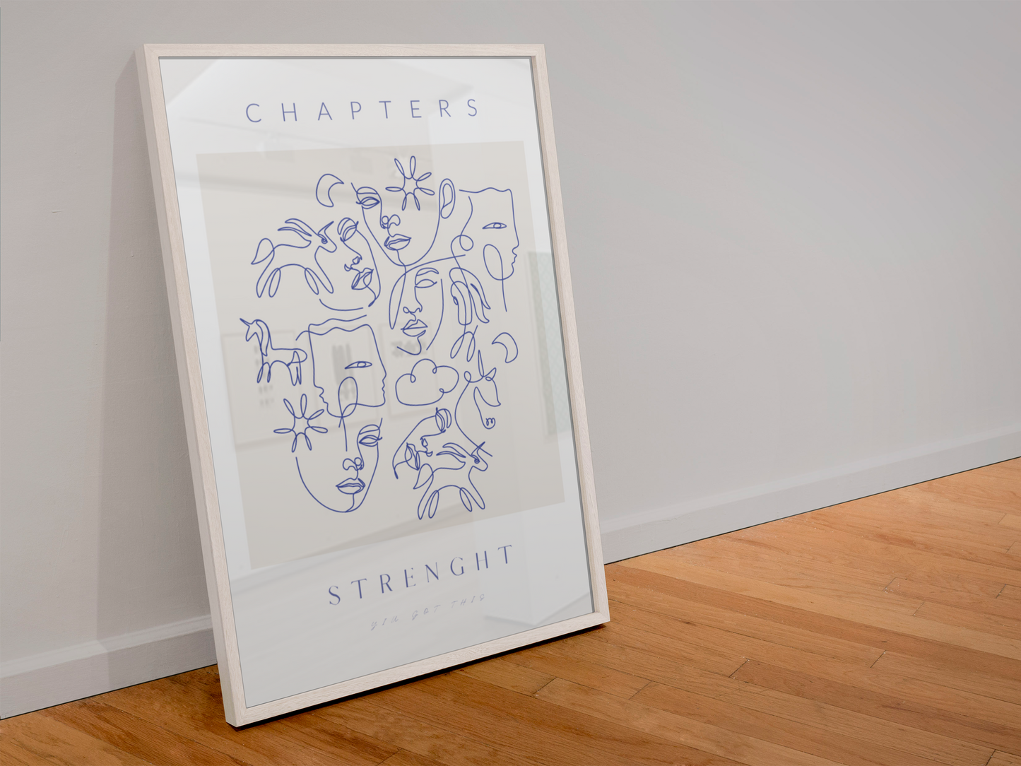Chapters of Strength - Abstract Fine Line Art Print