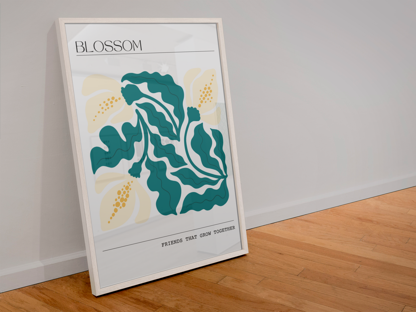 Personalised Botanical Friendship Art Print