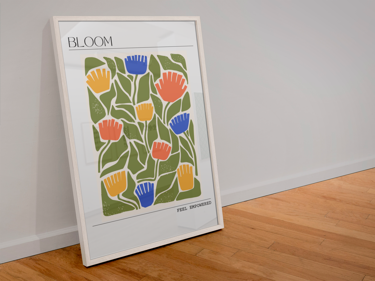 Personalised Empowerment Floral Art Print
