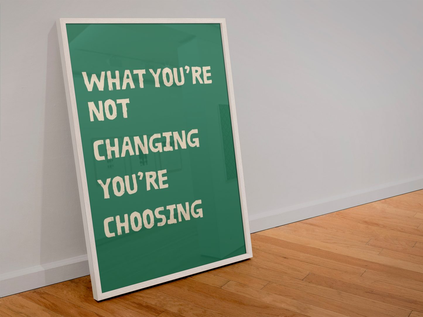 What you're not changing, your choosing print