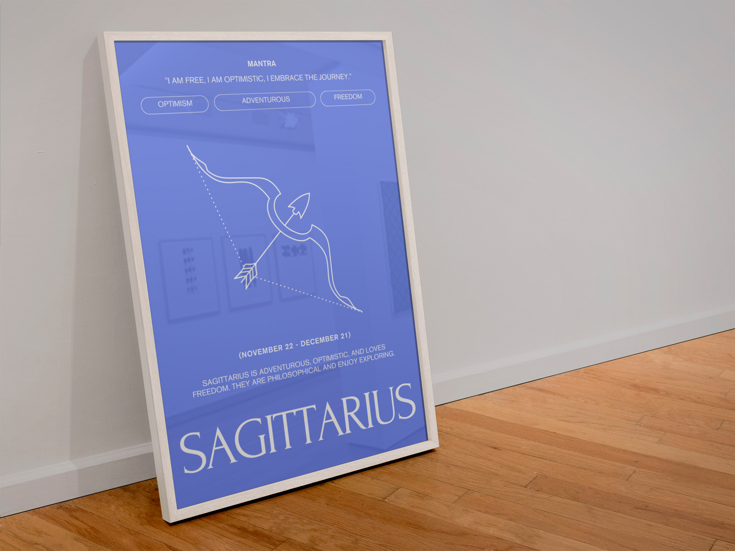 Custom made Zodiac Art Print – Minimalist Wall Decor