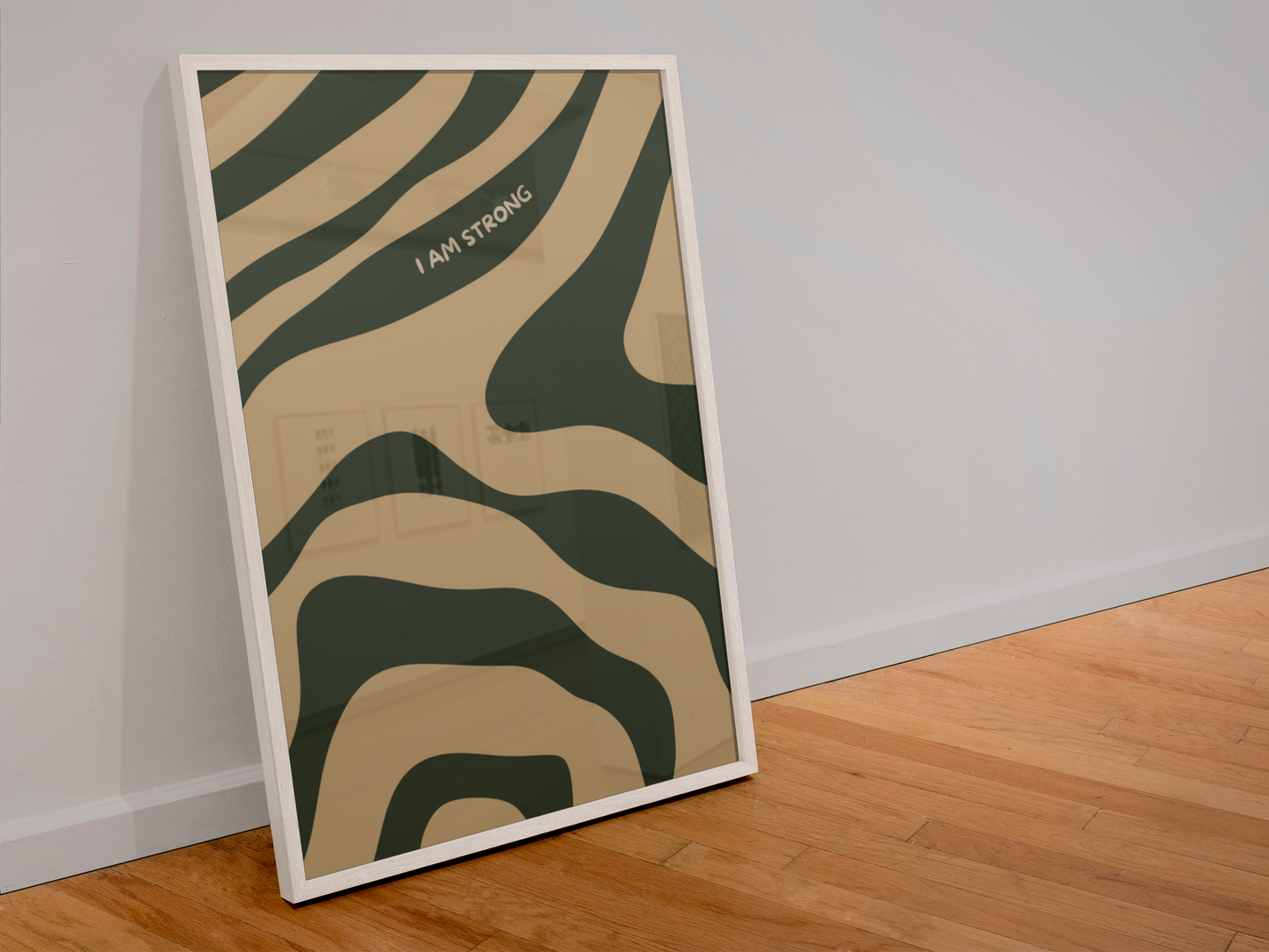 I Am Strong Abstract Print