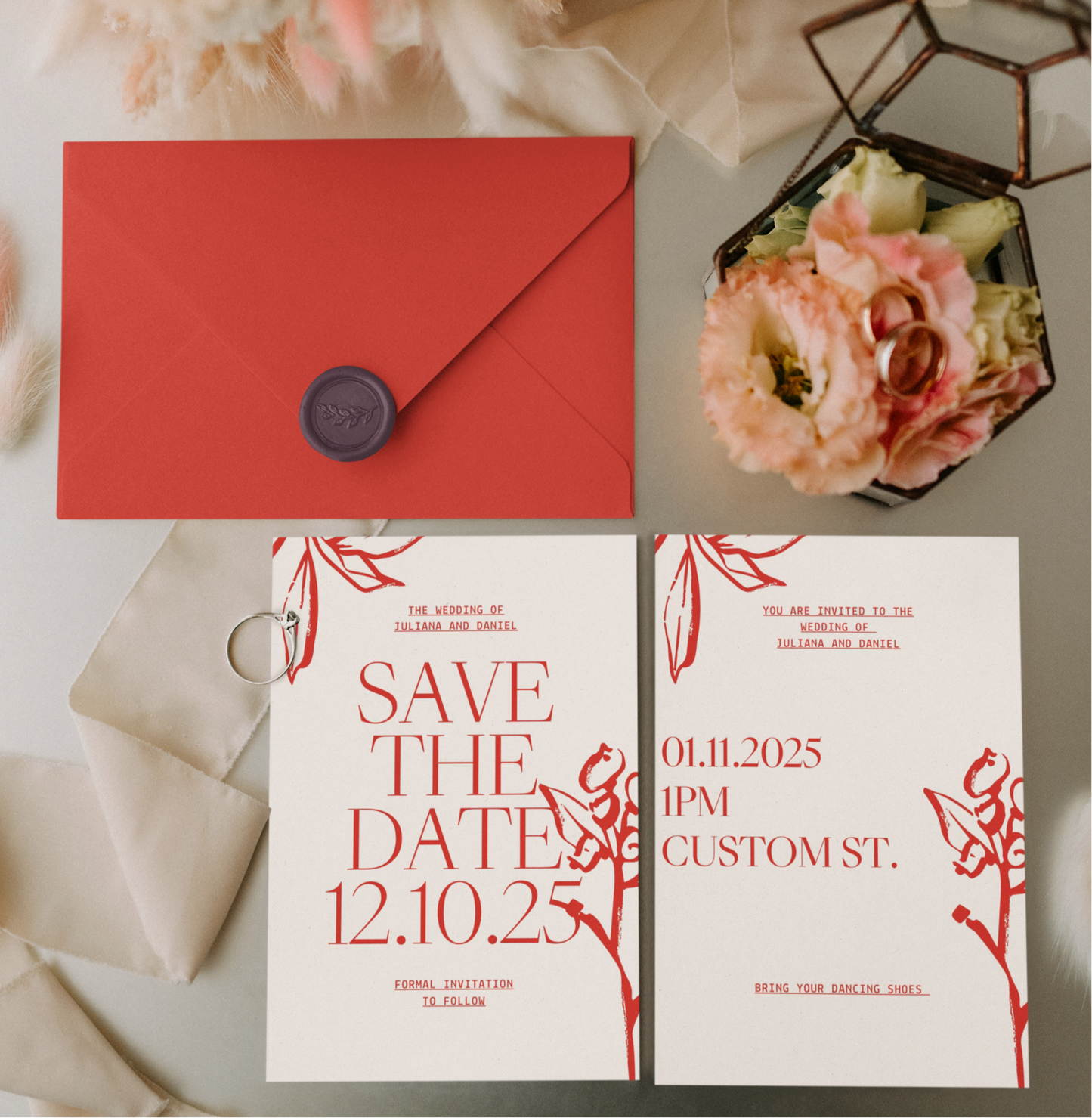 Save The Date I Wedding Announcement I Personalized Wedding Invitation