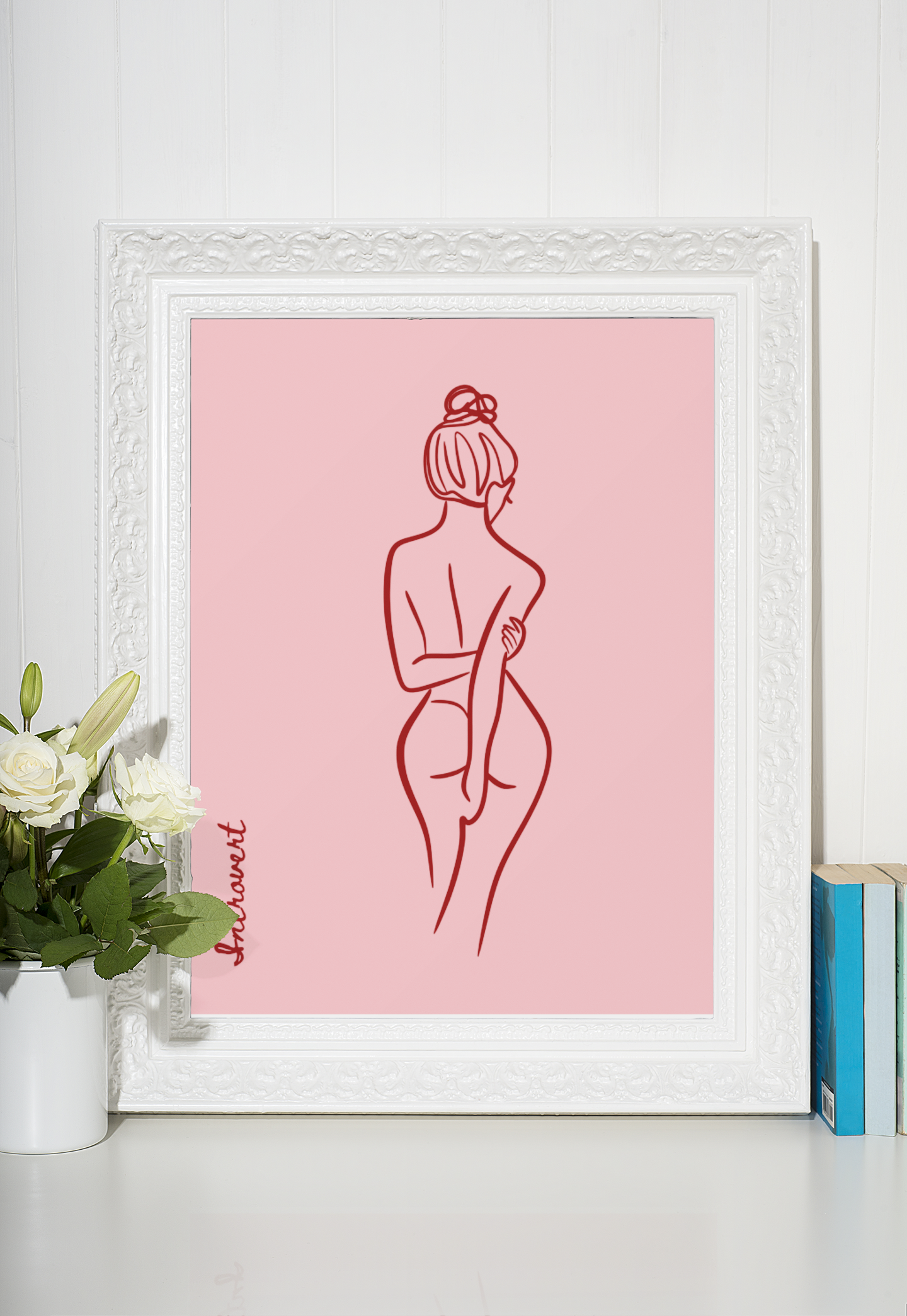 For the soul that speaks in stillness | Aesthetic Minimalist Line Art Print