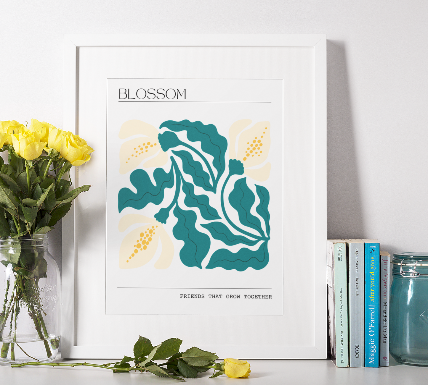 Personalised Botanical Friendship Art Print