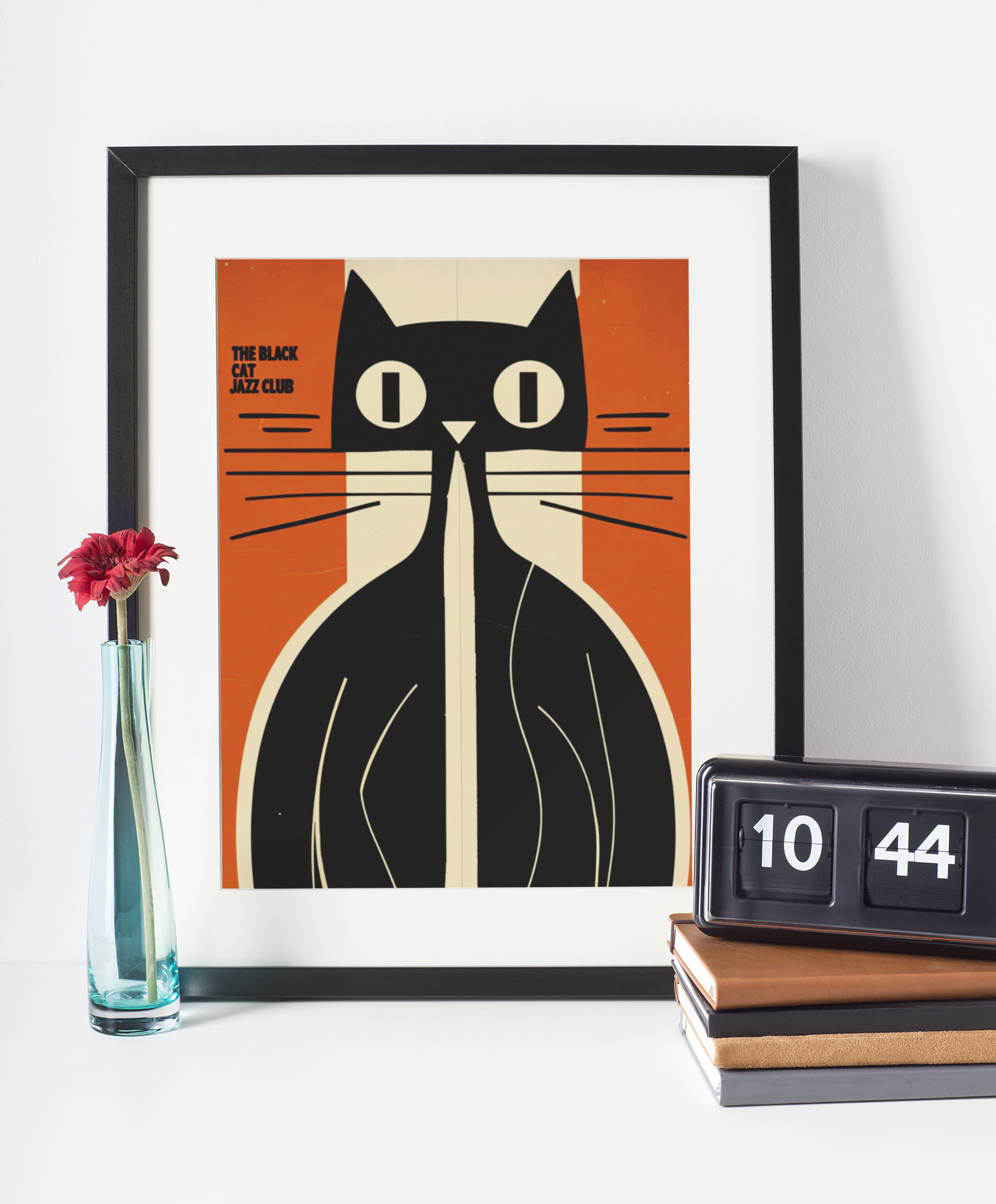 The Black Cat Jazz Club – Retro Art Print 🖤