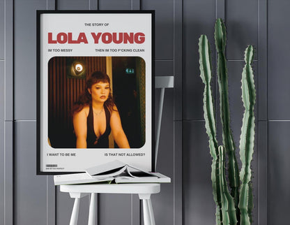 Lola Young, I'm too messy music art print | Album Cover