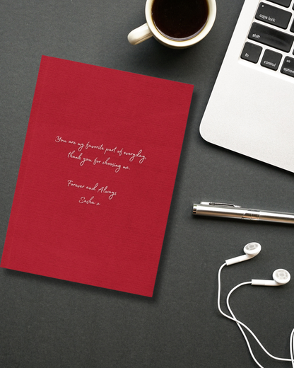 Personalised Handwritten Note Hardback Journal
