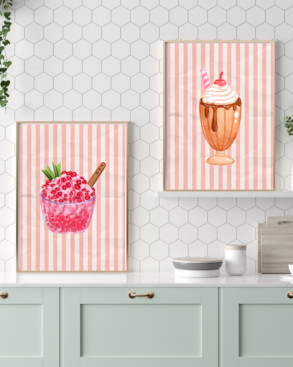 Personalised Sweet Kitchen Wall Art Set