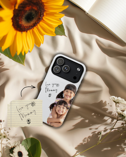 Personalised Handwriting iPhone Case with Photo 💛