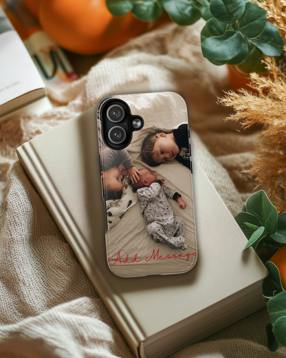 Personalised Handwriting iPhone Case with Photo 💛