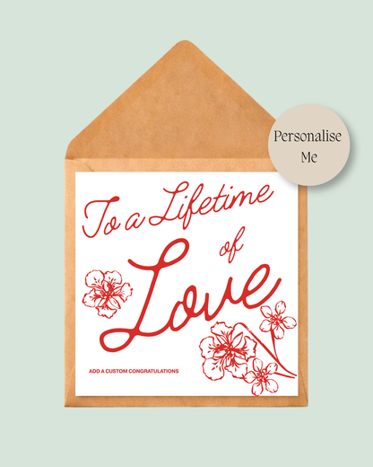 To a Lifetime of Love