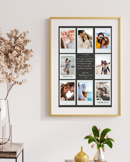 Personalised Couples Collage Photo Print